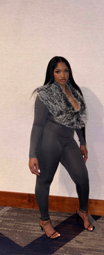 Load image into Gallery viewer, Alyssa fur jumpsuit
