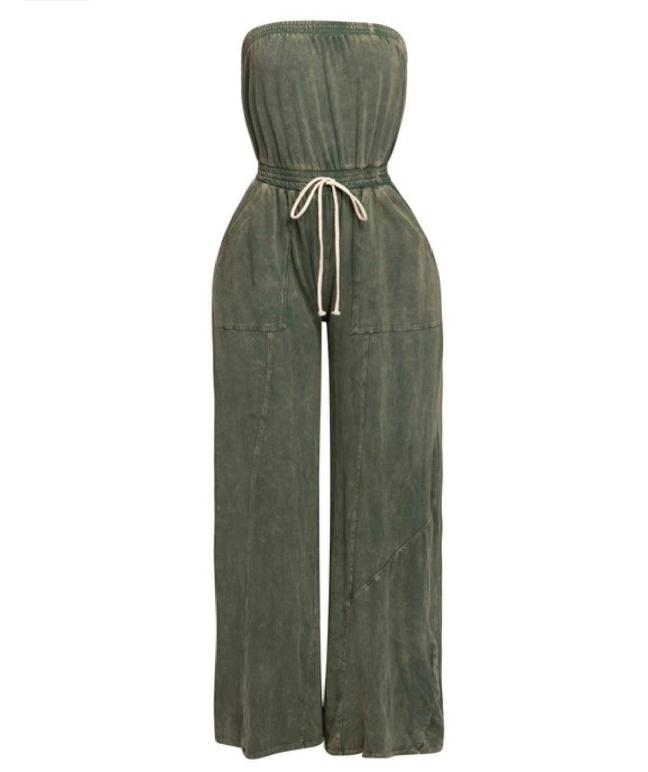 Stella cinched waist jumpsuit