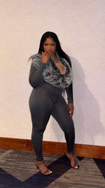 Load image into Gallery viewer, Alyssa fur jumpsuit
