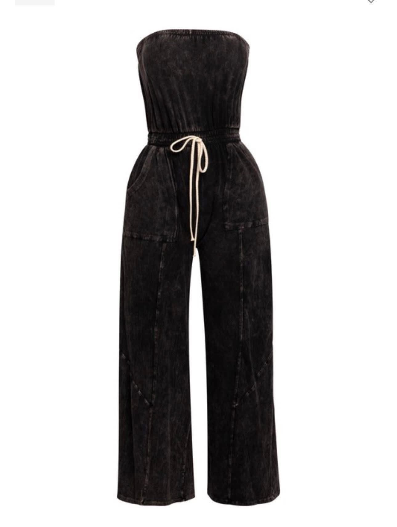Stella cinched waist jumpsuit