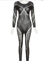 Load image into Gallery viewer, Aria mesh jumpsuit
