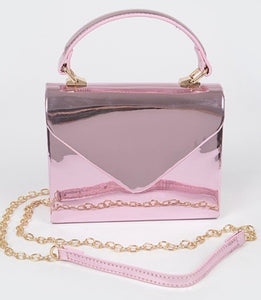 Pink metallic purse