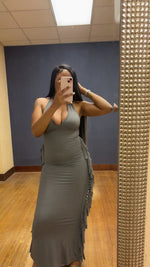 Load and play video in Gallery viewer, Tassel halter dress
