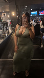 Load and play video in Gallery viewer, Tassel halter dress
