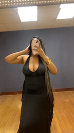 Load and play video in Gallery viewer, Tassel halter dress
